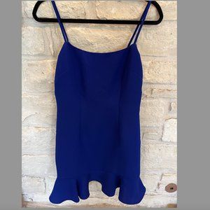 Lovers + Friends Teddy Royal Blue Mini Dress